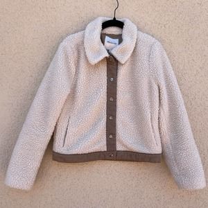 Madewell Portland Sherpa Jacket Cream Tan S